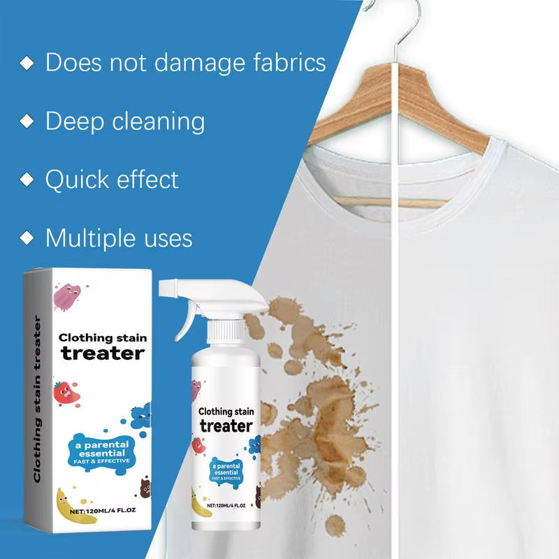 120Ml Spray Stain Remover Fabric Stain Treater Spray for Spot Cleaning Portable Stain Treater Spray for Clothes Underwear Carpet