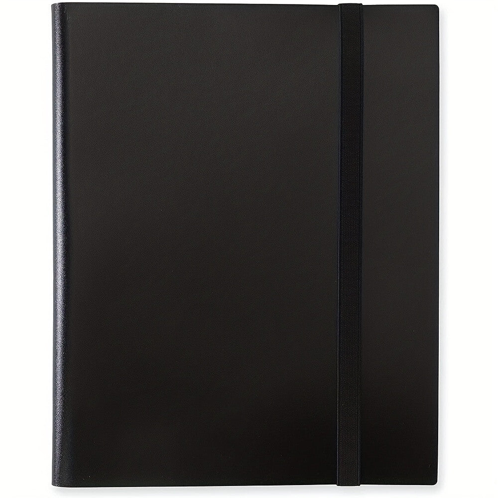 360 Card Pocket Binder with Strap 9 Pocket Trading Cards Album Folder, Black
