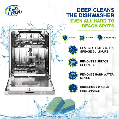 Washing Machine Cleaner and Dishwasher Cleaner Tablets Bundle - 24 Pack Each