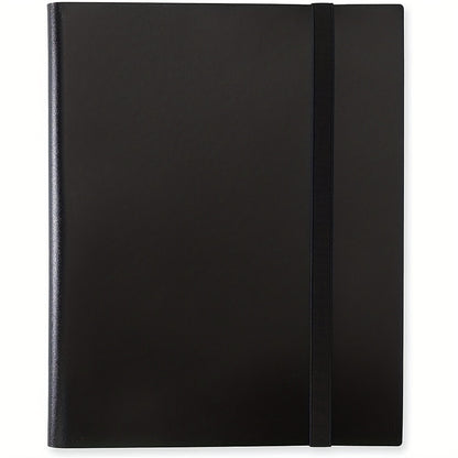 360 Card Pocket Binder with Strap 9 Pocket Trading Cards Album Folder, Black