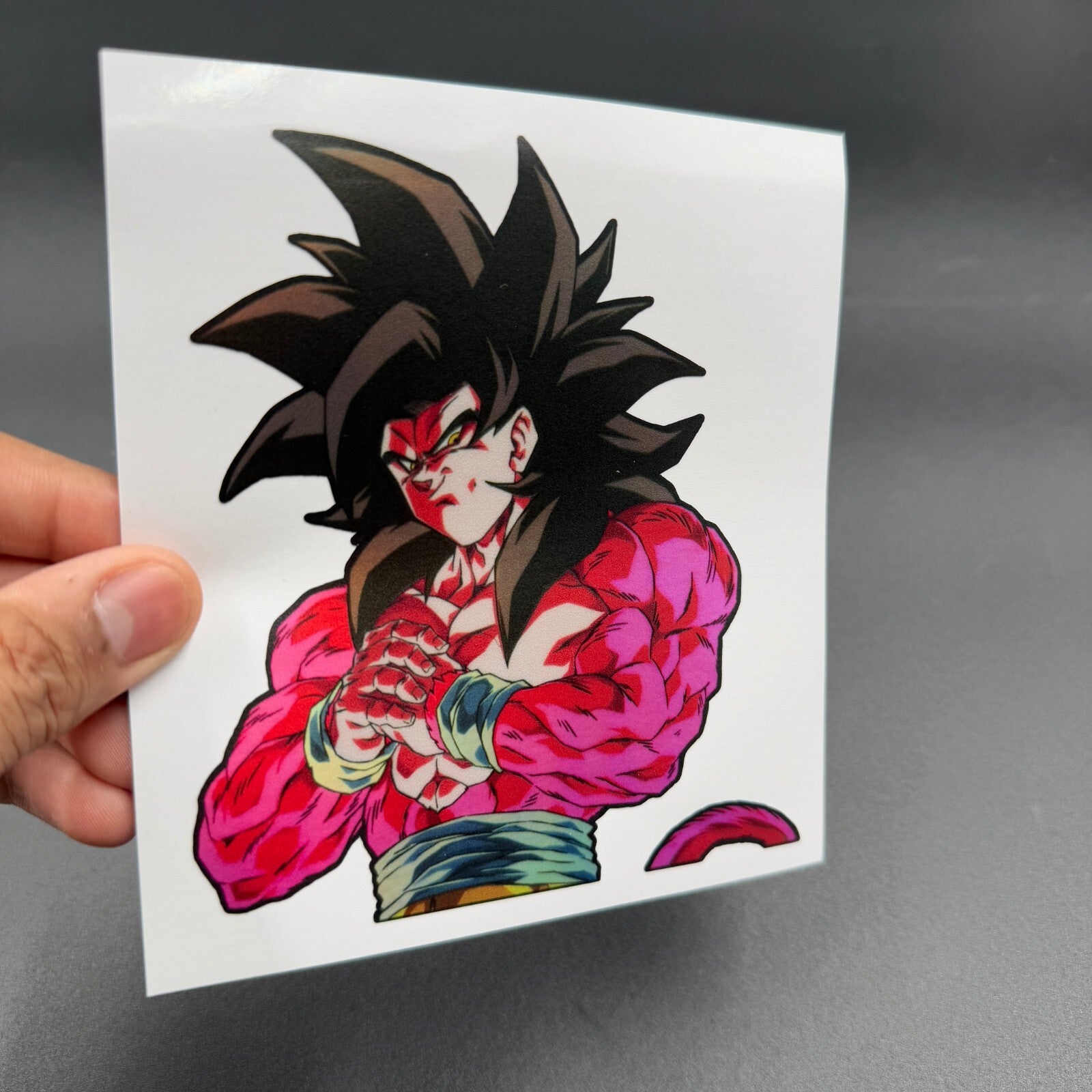 Dragon Ball Goku Super Saiyan 4 Holographic Sticker