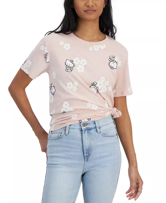 Juniors' Hello Kitty Crewneck T-Shirt