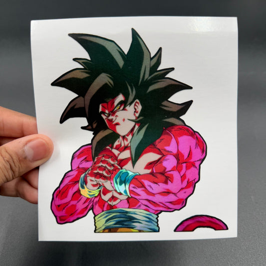 Dragon Ball Goku Super Saiyan 4 Holographic Sticker