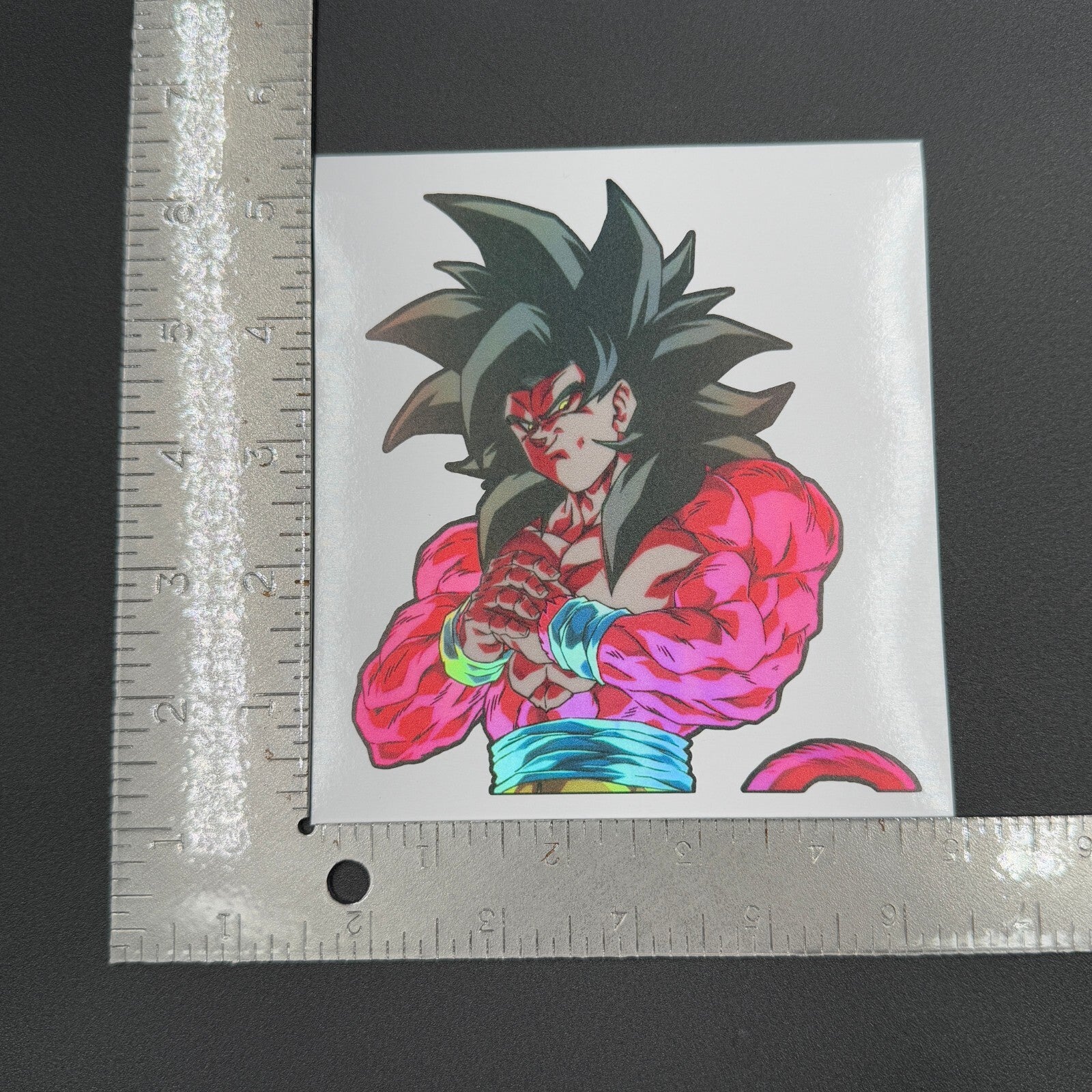 Dragon Ball Goku Super Saiyan 4 Holographic Sticker