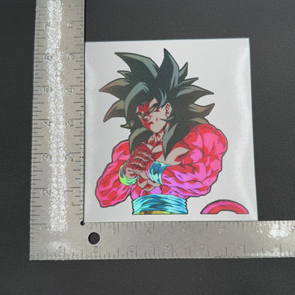 Dragon Ball Goku Super Saiyan 4 Holographic Sticker